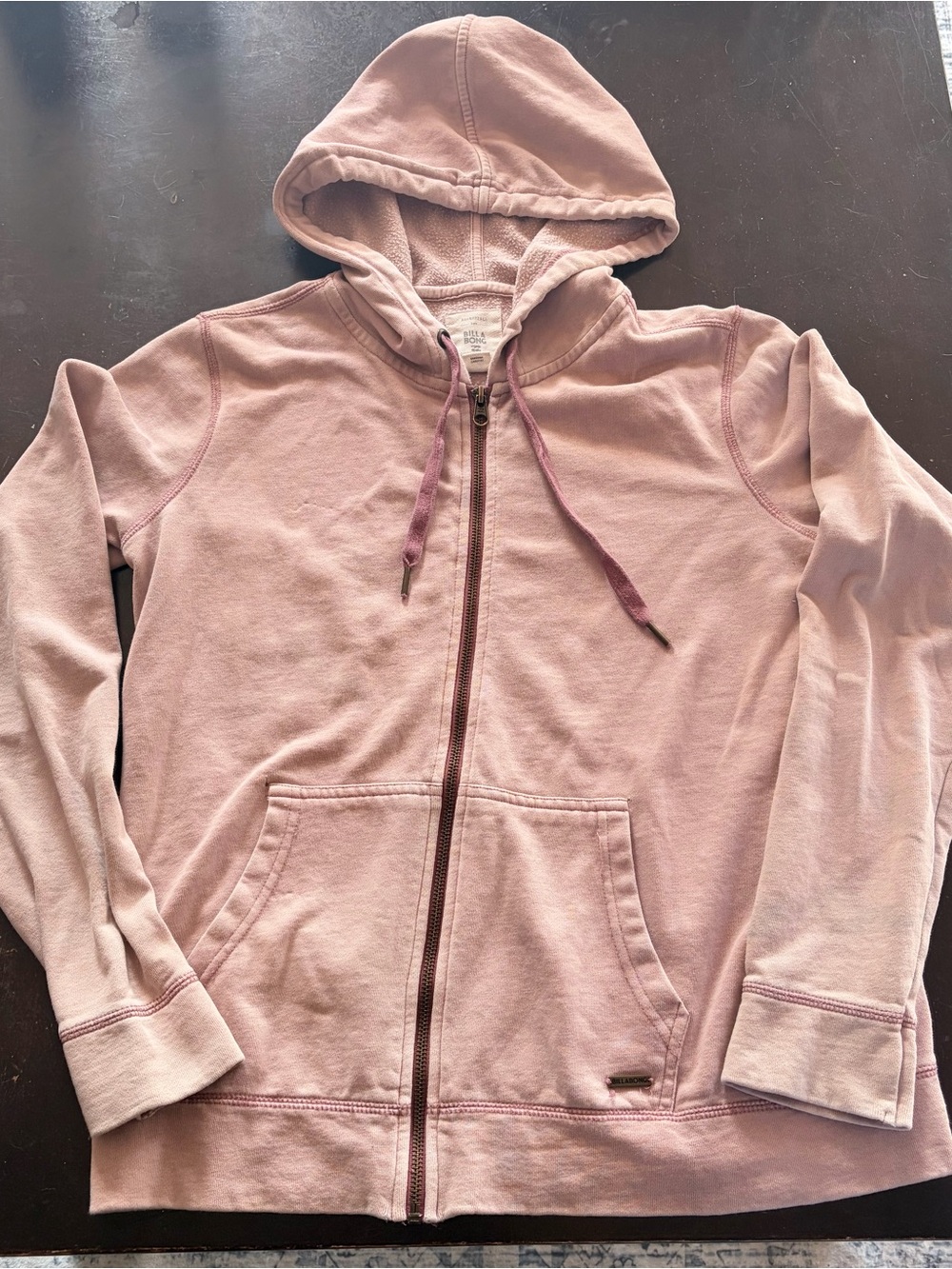 Billabong Dusty Rose Zip-Up Hoodie